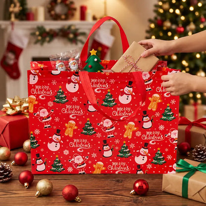 20PCS Christmas Gift Bags with Handles, Assorted Sizes