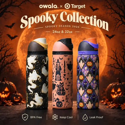 NEW Owala FreeSip 32oz Ghost Spooky Season - Limited Edition Water Bottles